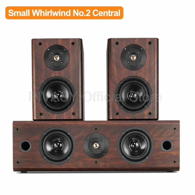 5 Inch High School Audio Speaker Home Theater System Stereo Surround Sound Passive LoudSpeaker Wooden Combination Sound Box Set
