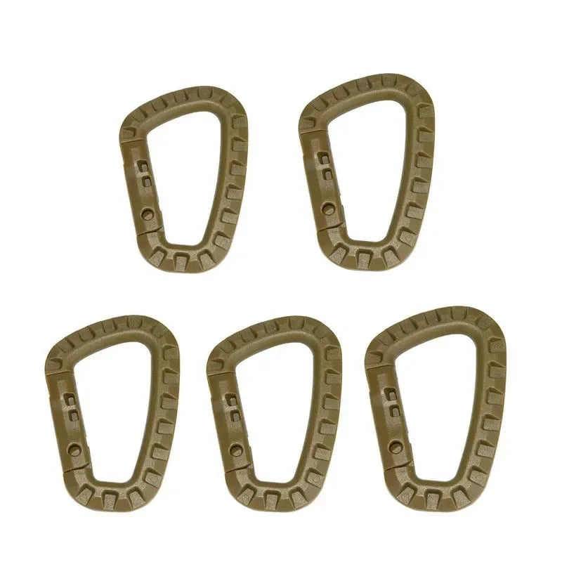 1-10Pcs Military tactical carabiner Clips Accessories D-Ring Buckle Mountaineering Carabiner Backpack Hanging Key Outdoor gadget