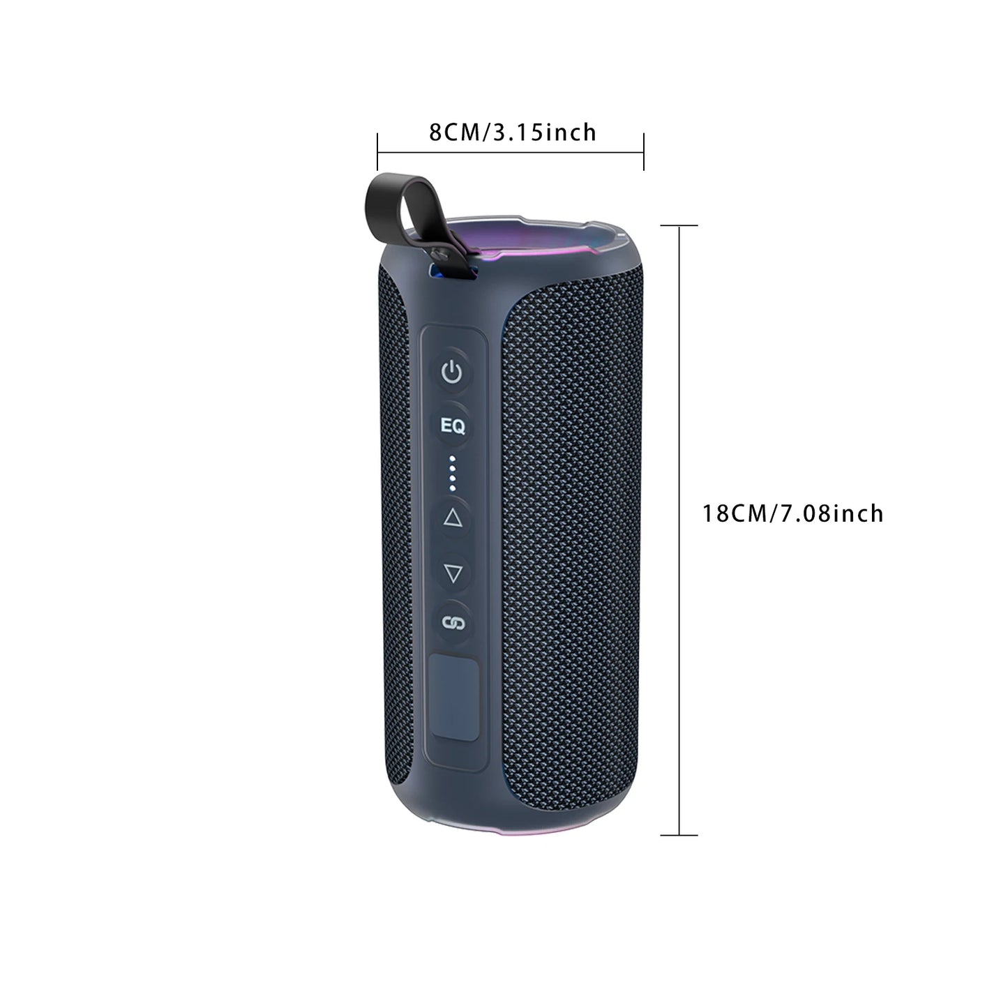 Ortizan 40W Loud Sound Speakers - IPX7 Waterproof, Portable Wireless Stereo Speaker, Dual Pairing, Deep Bass, LED Light