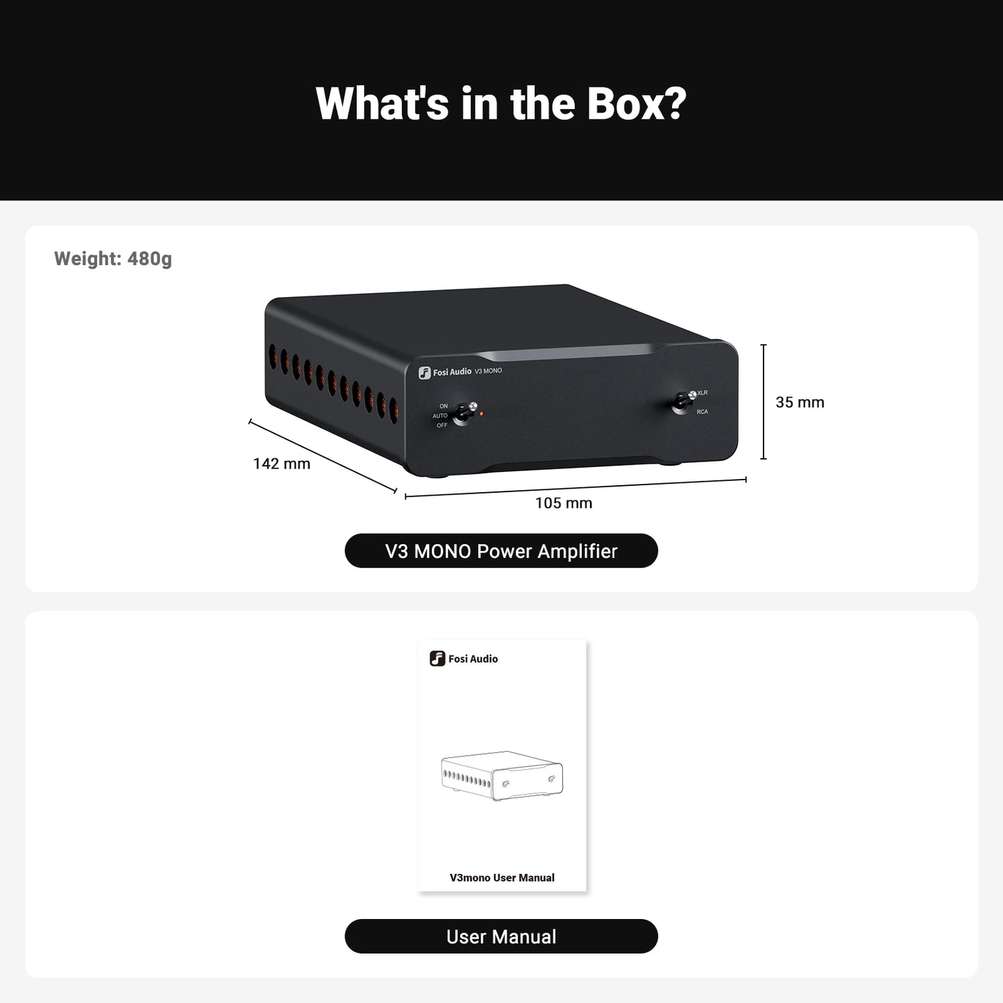 Fosi Audio V3 Mono Stereo Power Amplifier 2/2.1/3/4/5 Channel TPA3255 Mini Amp 240W Professional Amplifier