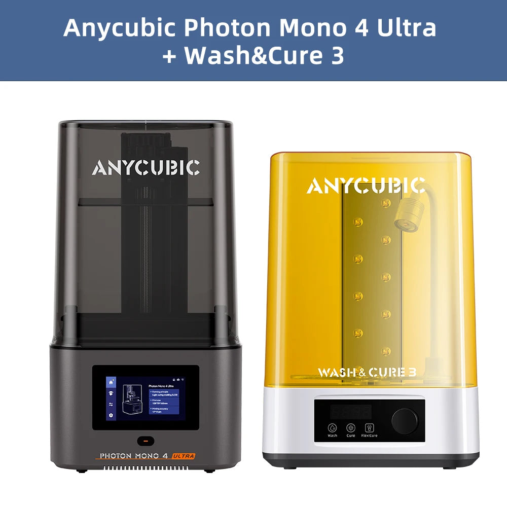 ANYCUBIC Photon Mono 4 Ultra 3D Printer 10K 7'' high-definition screen UV Resin High-Speed 3D Printing Size 236mmx231mmx430mm