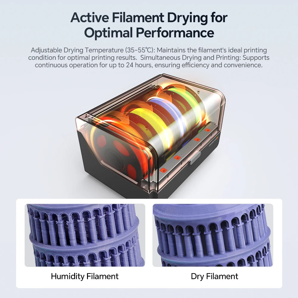 ANYCUBIC Kobra 3 V2 Combo AE Version 600mm/s Fast Printing 3D Printer 8 Colors Filament Auto Drying APP Control 3D Printer