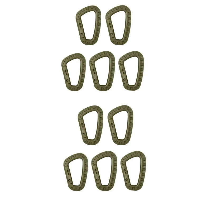 1-10Pcs Military tactical carabiner Clips Accessories D-Ring Buckle Mountaineering Carabiner Backpack Hanging Key Outdoor gadget