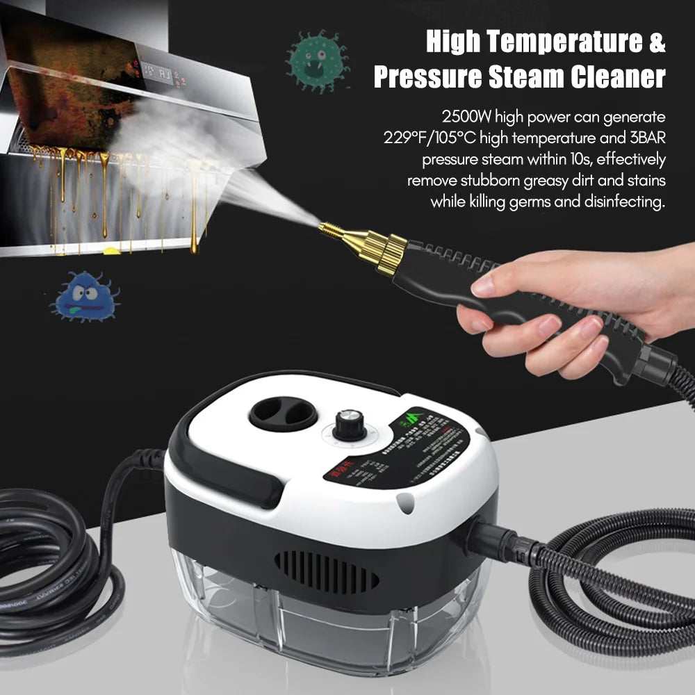 Steam Cleaner Handheld Steam Cleaner 1500W High Power 6 Speeds Adjustable Practical Steam Cleaner for Kitchen Refrigerator