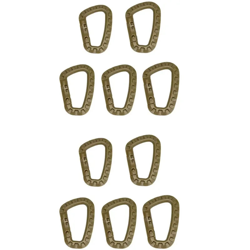 1-10Pcs Military tactical carabiner Clips Accessories D-Ring Buckle Mountaineering Carabiner Backpack Hanging Key Outdoor gadget