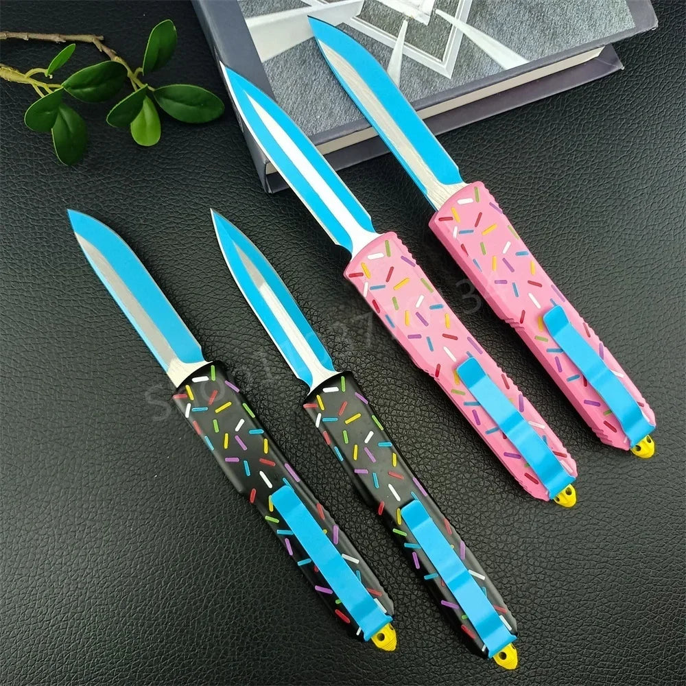 Mic Folding Knife UT85 D2 Blade Aluminum Alloy Handle High Quality Outdoor EDC Camping Hiking Hunting Pocket Knives