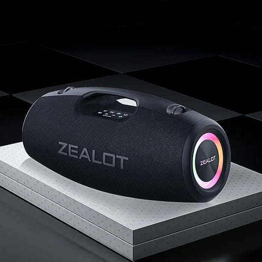 Zealot S78 100W Wireless Speakers, DSP Technology ,Dream Light, Outdoor Portable Subwoofer Speaker ,  Dual Pairing,24000mAh.