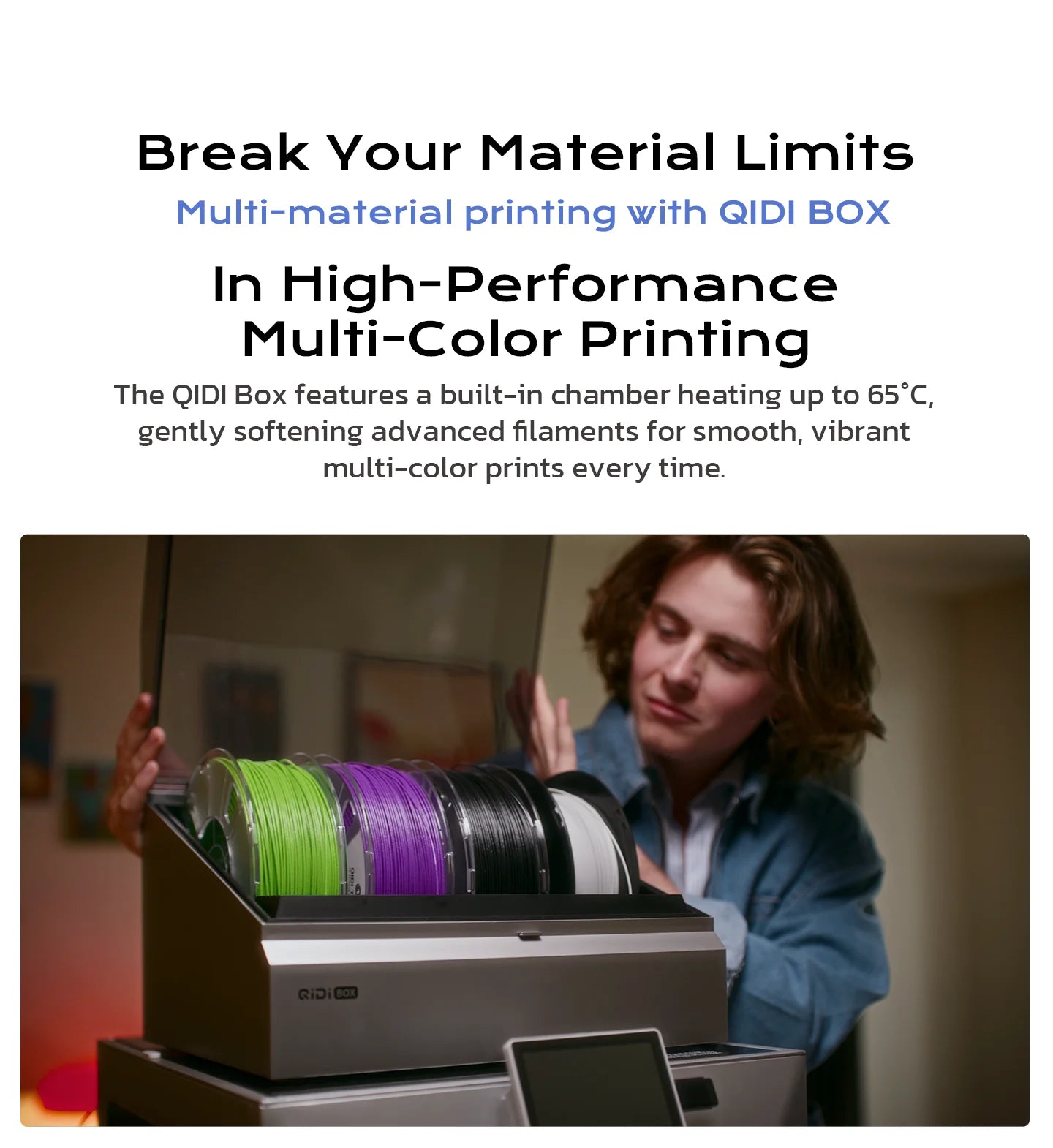 QIDI Q2 3D Printer Upgrade Professional Printing Enclosed FDM 600mm/s High Speed Full Auto Leveling AI Camera for Adult Children