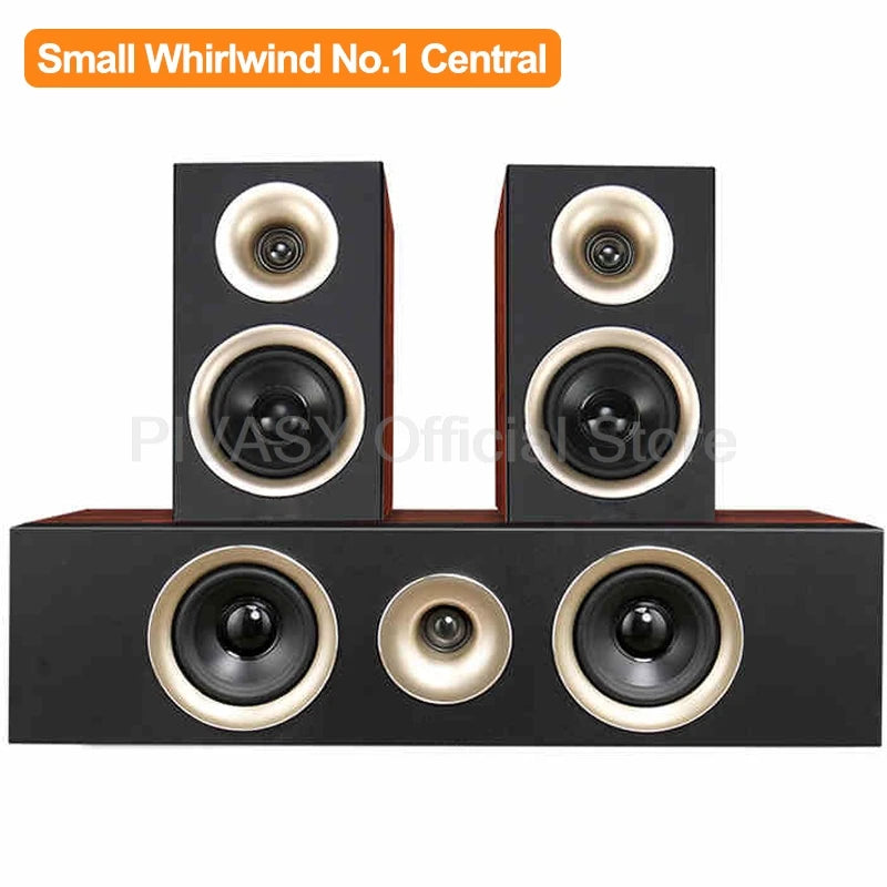 5 Inch High School Audio Speaker  Home Theater System Stereo Surround Sound Passive LoudSpeaker Wooden Combination Sound Box Set