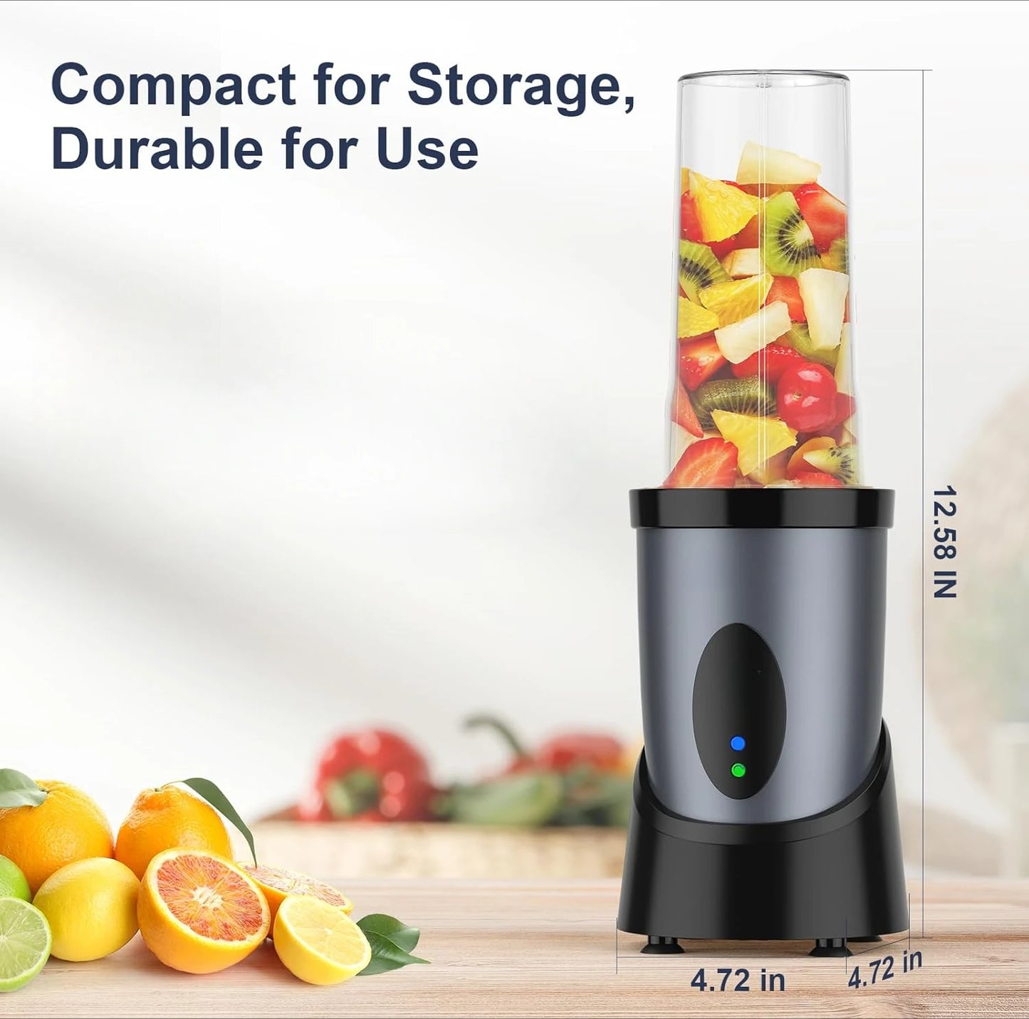 Smoothie Blender, 900W Personal Blender for Kitchen Shakes and Smoothies with 2 22oz Portable Cups