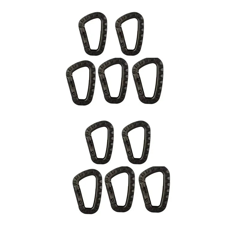 1-10Pcs Military tactical carabiner Clips Accessories D-Ring Buckle Mountaineering Carabiner Backpack Hanging Key Outdoor gadget