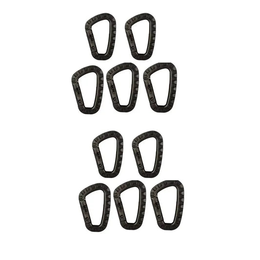 1-10Pcs Military tactical carabiner Clips Accessories D-Ring Buckle Mountaineering Carabiner Backpack Hanging Key Outdoor gadget