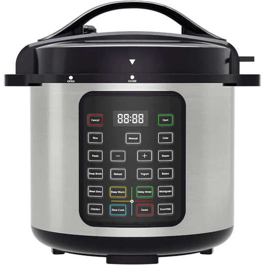 8 Quart Electric Pressure Cooker with Stainless Steel Construction for Versatile Kitchen Use: Ideal for Pressure Cooking Rice S