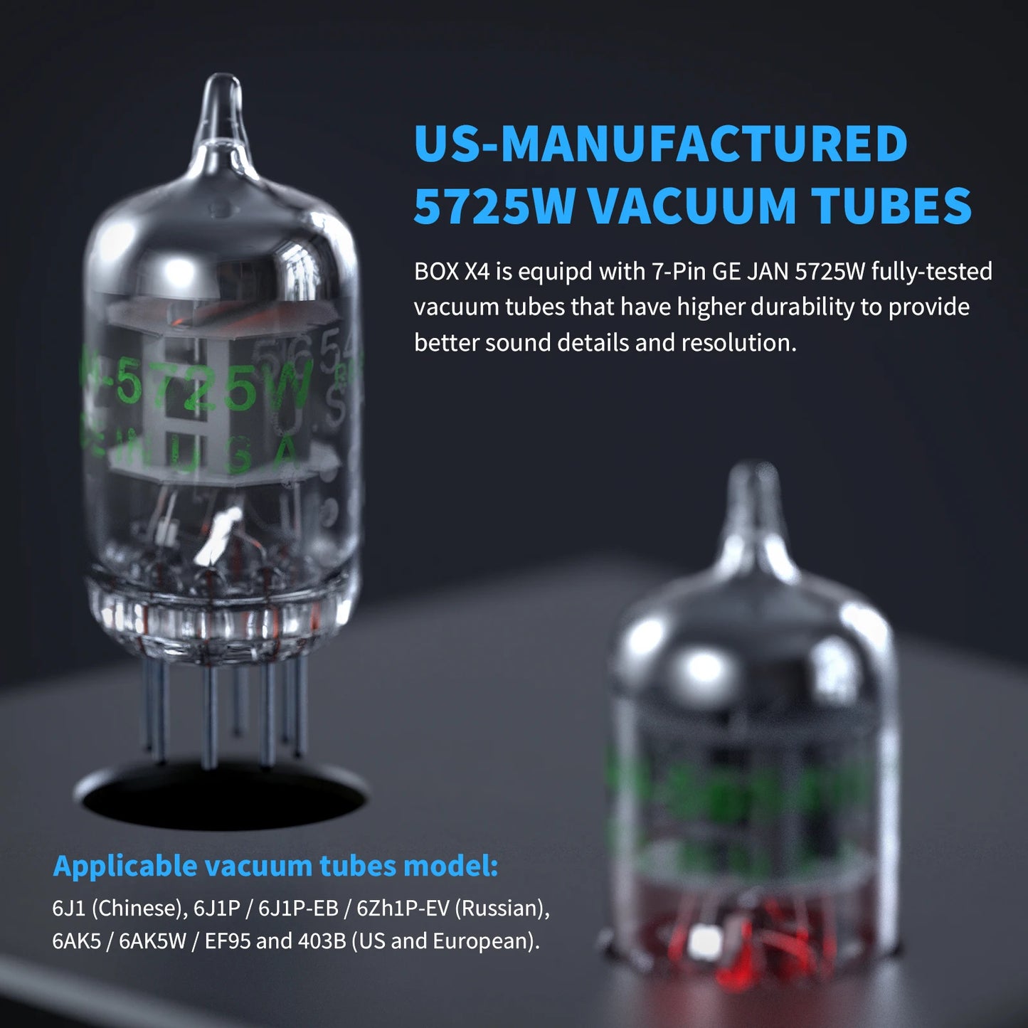 Fosi Audio Phono Preamp for Turntable Phonograph Preamplifier With 5725W Vacuum Tube Amplifier HiFi BOX X4