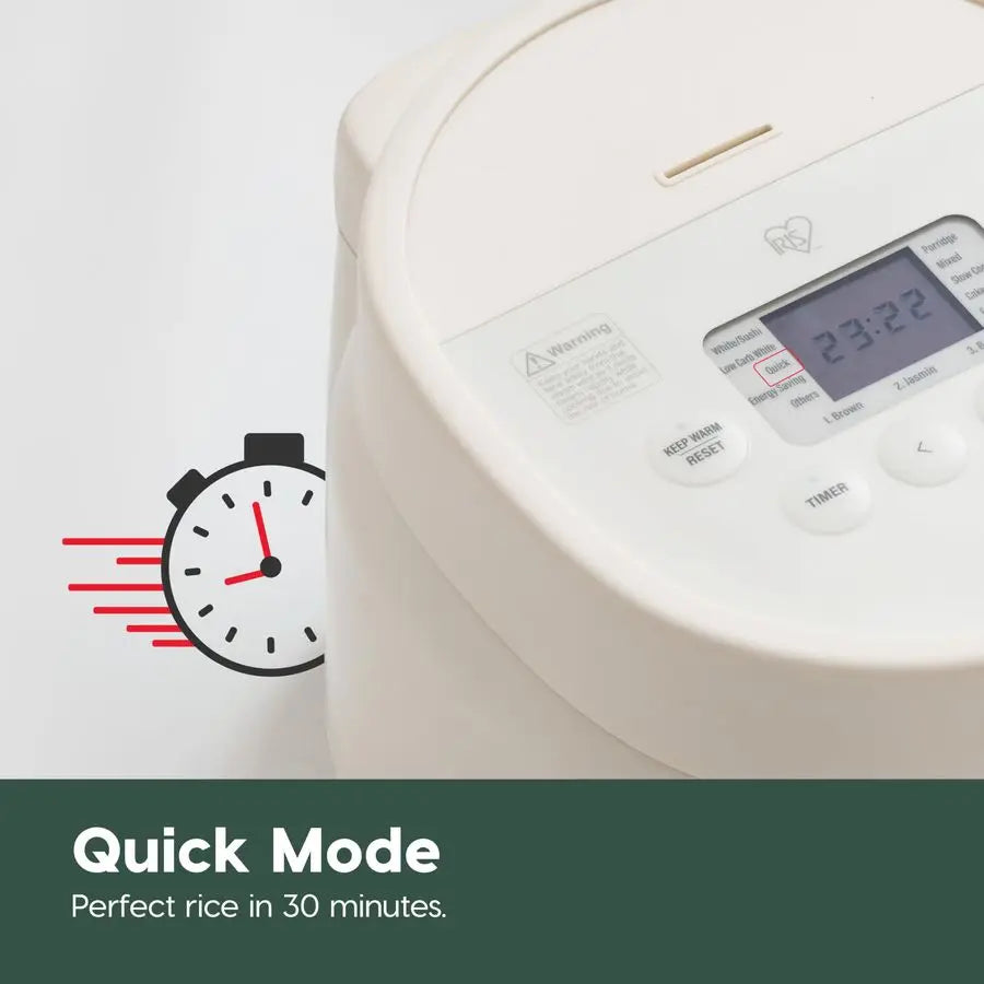 Micom Japanese Rice Cooker, 5Cup Uncooked 10Cup Cooked, Fuzzy Logic Kitchen Appliance with Recipe Presets, Slow Cooker, Steamer,