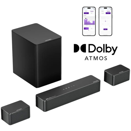 ULTIMEA 5.1 Soundbar with Dolby Atmos, 3D Surround System Soundbar for TV with Wireless Subwoofer,  APP Control, Home Theater TV