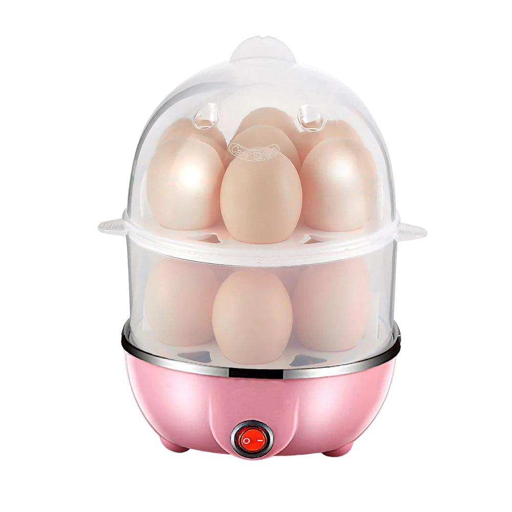 220V Automatic Corn Steamer Rapid Heating Mini Kitchen Poacher 3-Layer Portable Milk Steamer for Cooking Breakfast Machine