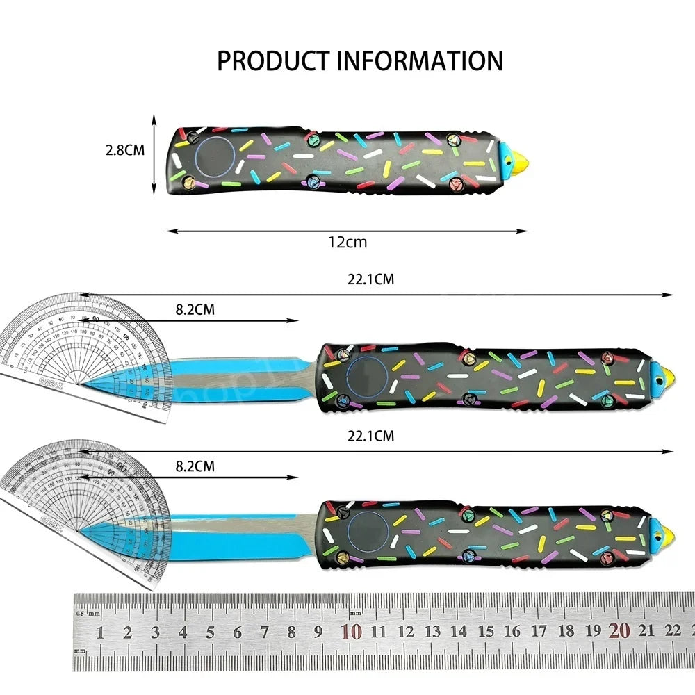Mic Folding Knife UT85 D2 Blade Aluminum Alloy Handle High Quality Outdoor EDC Camping Hiking Hunting Pocket Knives