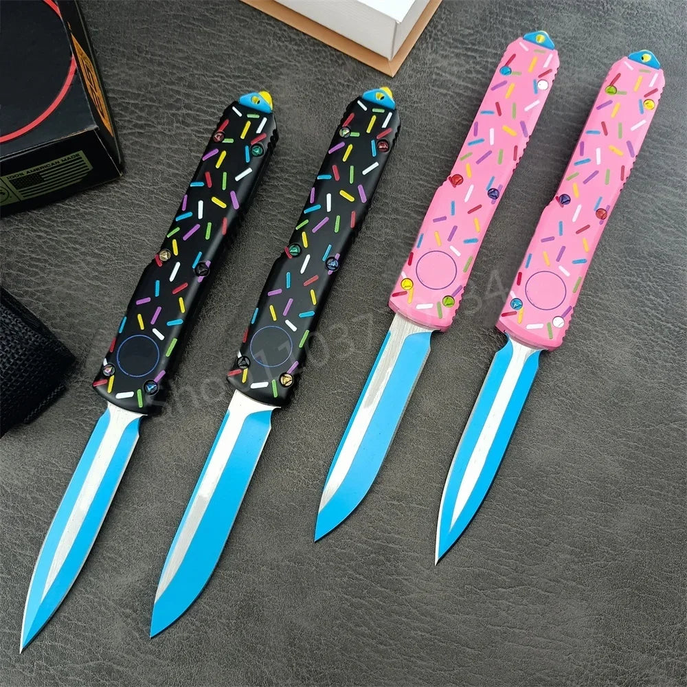 Mic Folding Knife UT85 D2 Blade Aluminum Alloy Handle High Quality Outdoor EDC Camping Hiking Hunting Pocket Knives