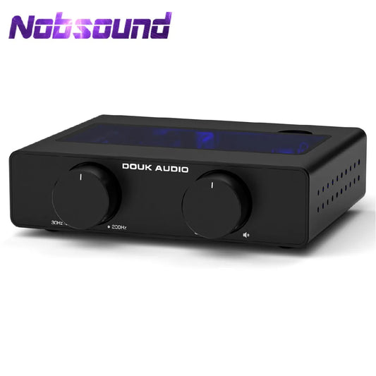 Nobsound A5 TPA3255 Stereo Amp HiFi Audio Class D Amplifier High-Pass Filter Home Power Desk Amp 300W with 32V/5A Power Supply