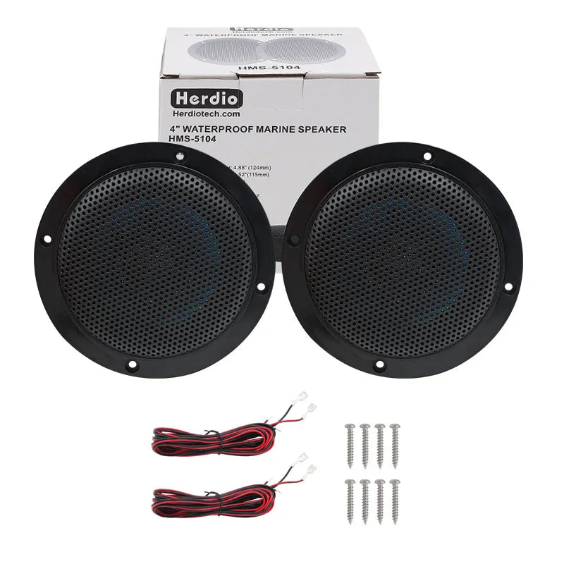 Herdio 4'' 160W 2Way Marine Boat Waterproof Passive Ceiling Speakers For SPA UV-Proof Outdoor Music Speaker Dropshipping Csv