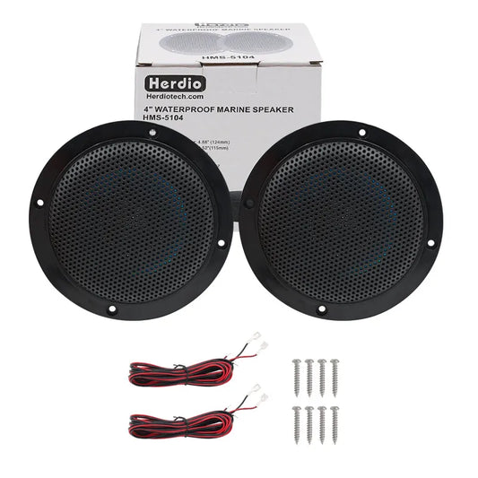 Herdio 4'' 160W 2Way Marine Boat Waterproof Passive Ceiling Speakers For SPA UV-Proof Outdoor Music Speaker Dropshipping Csv