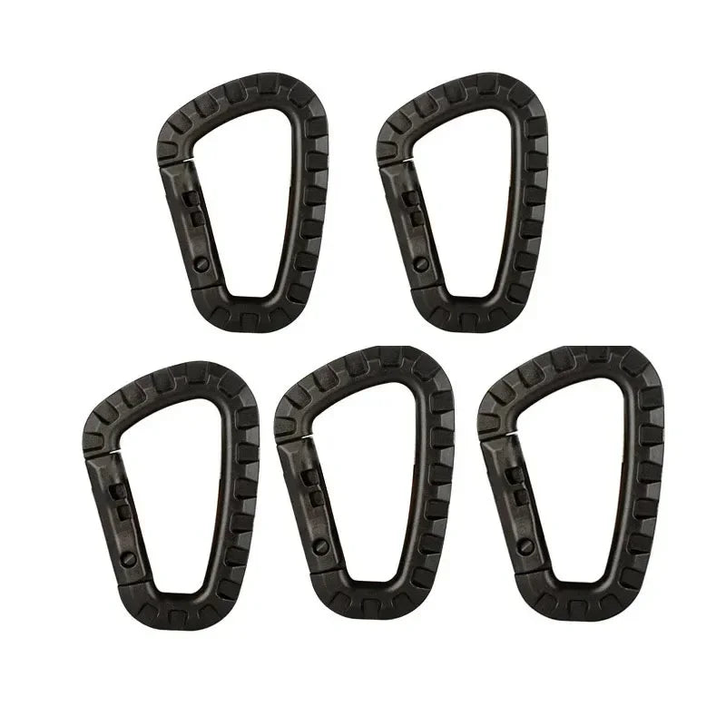 1-10Pcs Military tactical carabiner Clips Accessories D-Ring Buckle Mountaineering Carabiner Backpack Hanging Key Outdoor gadget