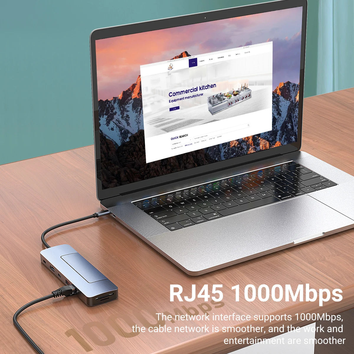 Gopala 8in1 USB-C Hub with M.2 NVMe/SATA SSD Enclosure, USB3.0/Type C3.0 10G, PD3.0, SD/TF, Gigabit for Type C Devices