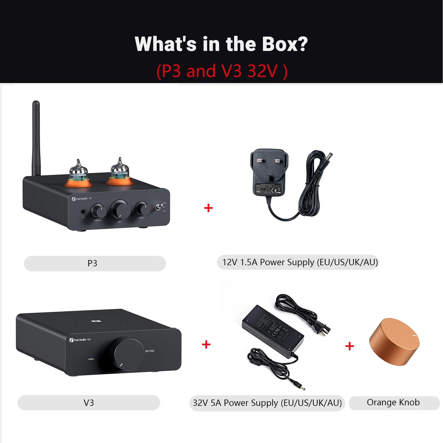 Fosi Audio V3 Stereo Power Amplifier 300W *2 TPA3255 Class D Mini Amp 2 Channel Audio Amplifier for Subwoofer Passive Bookshelf