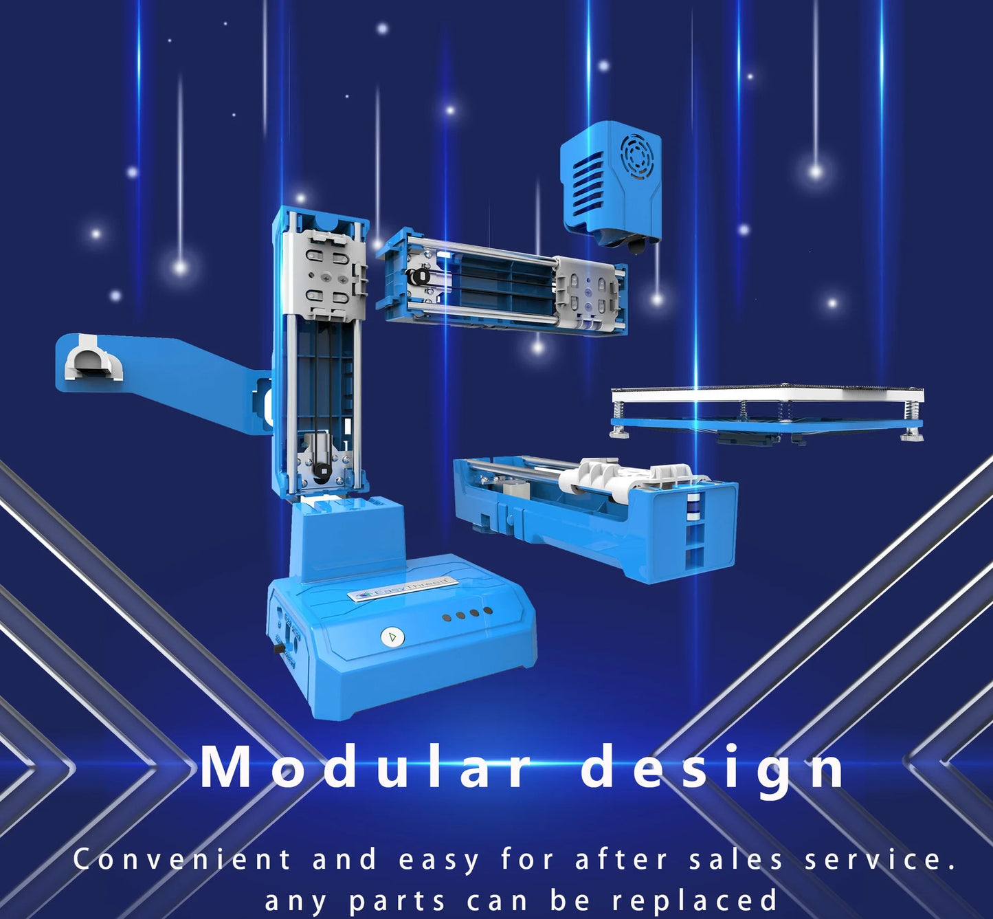 EasyThreed Small 3D Printer K9 10*10cm Supper Mini Desktop No Heated Bed One-Key Printing with TF Card 3D Printer Machine