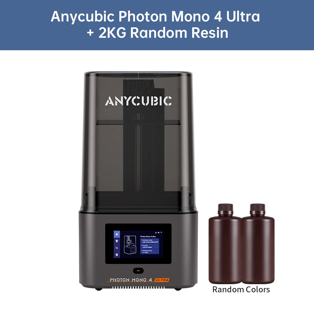 ANYCUBIC Photon Mono 4 Ultra 3D Printer 10K 7'' high-definition screen UV Resin High-Speed 3D Printing Size 236mmx231mmx430mm