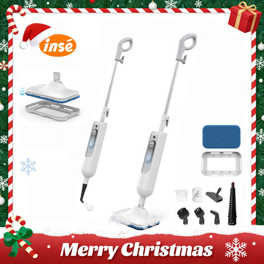 INSE Powerful Steam Mop 6 in 1 Scrubbing Steam Vac Mop High Temperature Detachable Steam Cleaner for HardFloor Carpet Kitchen F2