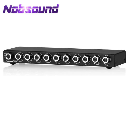 Nobsound HiFi EQ9 9-Band Stereo EQ Preamp Analog Pre-Amplifier Equalizer Audio Processor for Home/Car