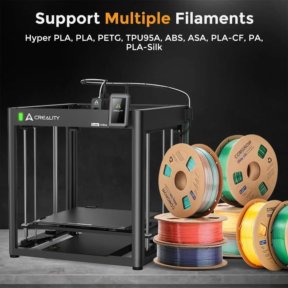 Creality Ender 5 Max 3D Printer with 700mm/s Max Printing Speed 36-Point Auto Leveling 300℃ High Temp Precise Linear Rail